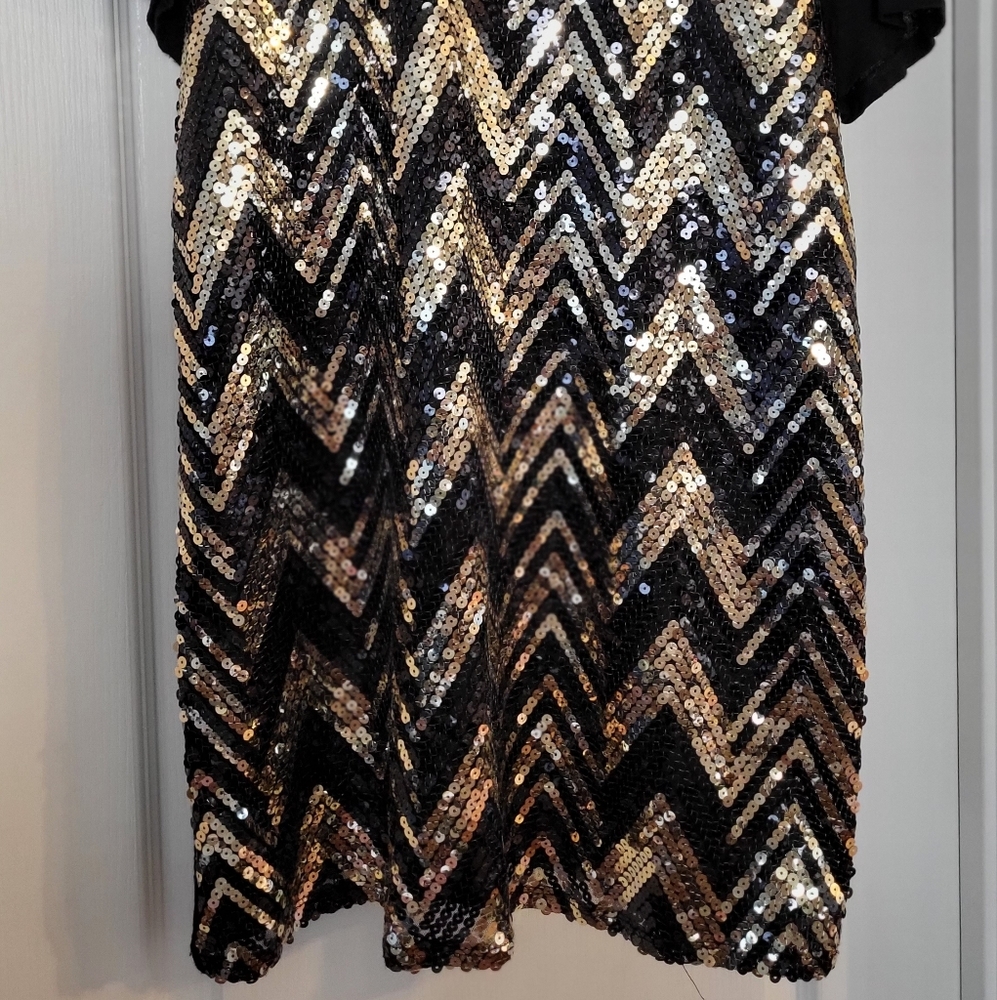 Sequin T-Shirt Dress - Picture 2 of 4